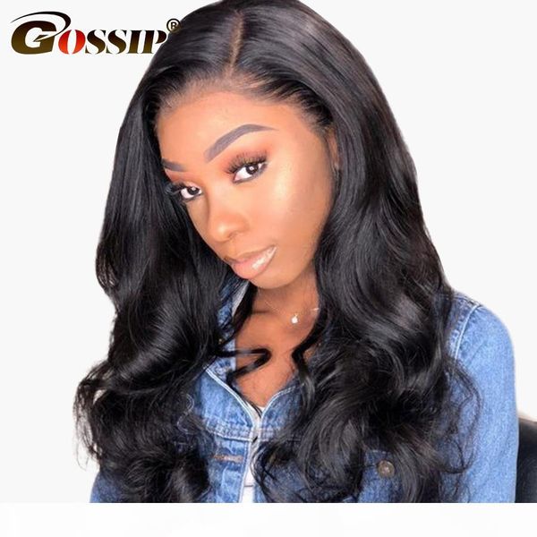 

body wave frontal wig 13x4 lace front wig gossip remy wigs for black women indian lace front human hair wigs pre plucked wig