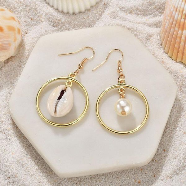 

ins in ocean wind beach natural sear серьги серьги серьги богемный океан серьги для женщин ювелирные изделия серьги femme er200158 sqcalq, Golden