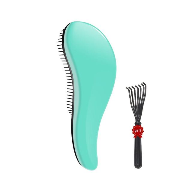 

mini princess tt comb beauty hair detangler comb haircare styling tool set barber accessories massage hair brush bbygzg, Silver