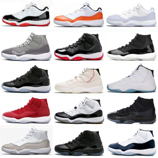 

jumpman 11 11s mens basketball shoes cool grey pure violet citrus legend gamma unc blue jubilee bred low cap gown concord space jam men wome