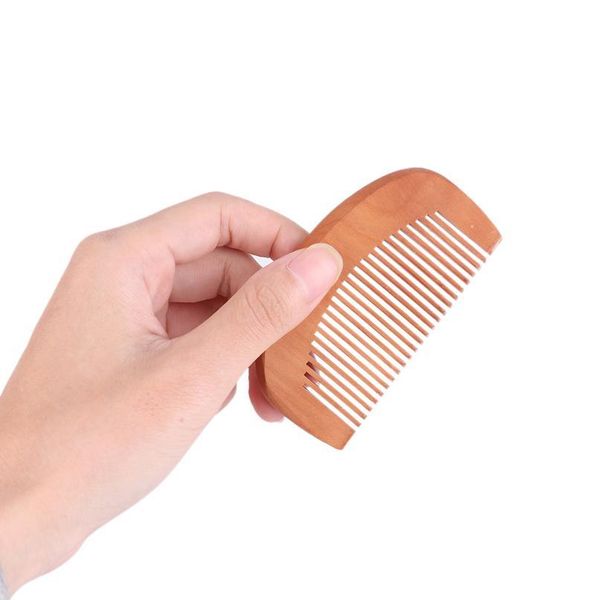 

1pc portable mini natural wooden comb anti-static scalp massage hair brush health care beauty tools ha jlllnh, Silver