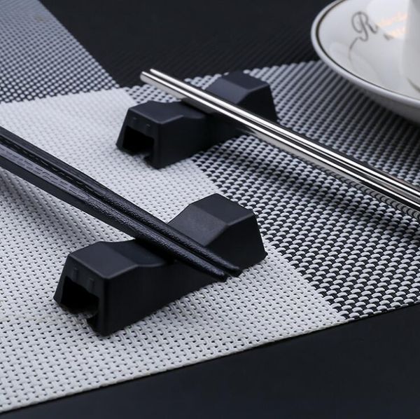 Hafif Çubuk Çubuğu Dinlenme Standı Tutucu Silverware Chopstick Tutucu Siyah Çatal Kaşık Kaşık Bıçak Çatal Toplu Satış