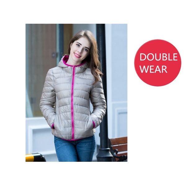

2021 new double clothing coat white duck down jacket fine women's winter coats wxf142 4669, Black