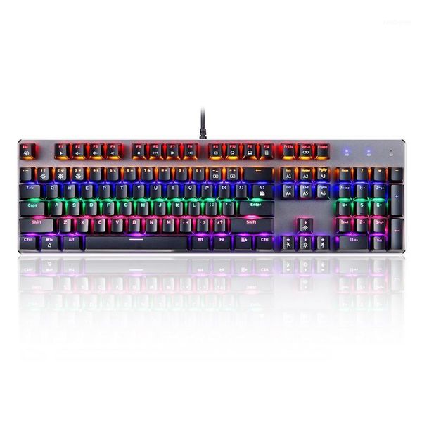 

k73 usb mechanical keyboard 104 keys blue switch gaming keyboards for tablet deskenglish version)1