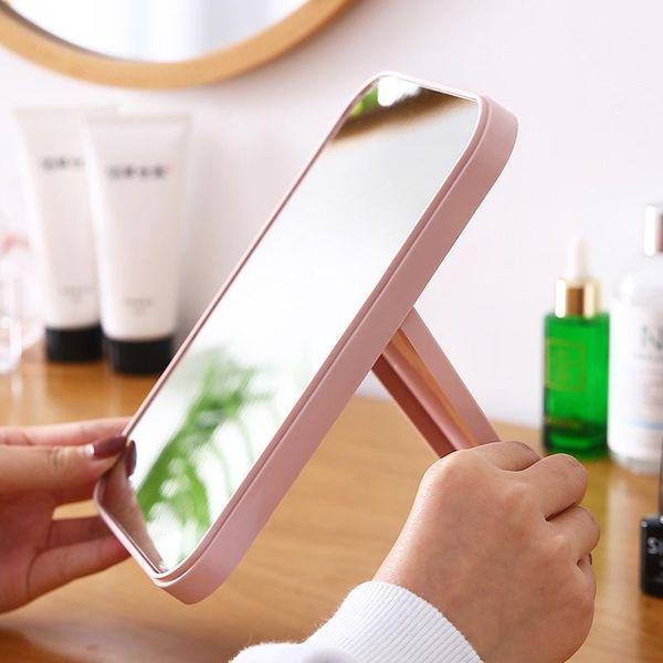

portable foldable makeup mirror large square single side cosmetic mirror easy to use simple beauty makeup tool wmtols petsyard