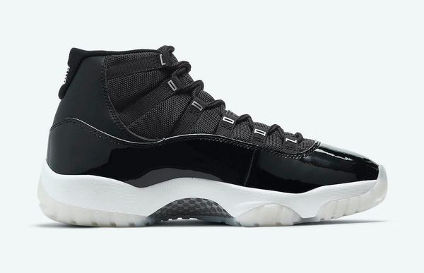 

jumpman 11 jubilee 25th anniversary shoes real carbon fiber 11s blackclear-white-metallic silver women men basketball trainers