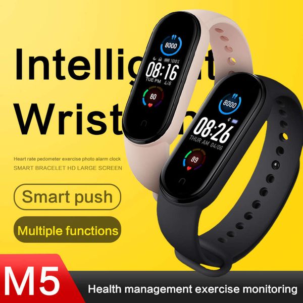 

men's women's wristbands, sports smart watch with music control, m5 band for adriod and iphonejk