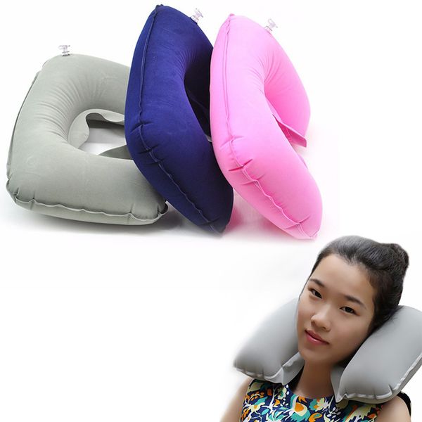 

inflatable u shaped car rest air cushion for travel office nap head neck pillow