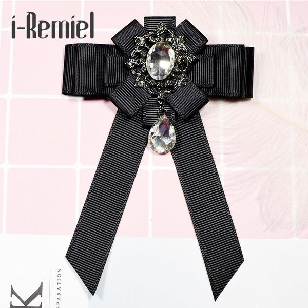 

i-remiel ленты лук брошь галстук высококачественные цветочные броши pin bowknot bowtie corsage черный брош для мужчин ремесел букет свадьба, Black;gray