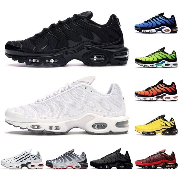 

tn running shoes for men women chaussures triple black white psychic blue yellow bright total pimento mens trainer outdoors sports sneaker