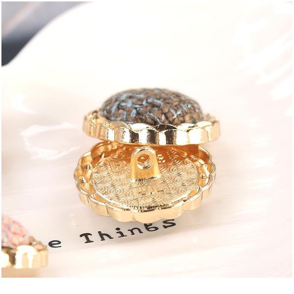 

6 pieces 20mm 25mm vintage fashion brand buttons for women clothing suit golden metal button sew on clothes decorativ jlllky, Blike;white