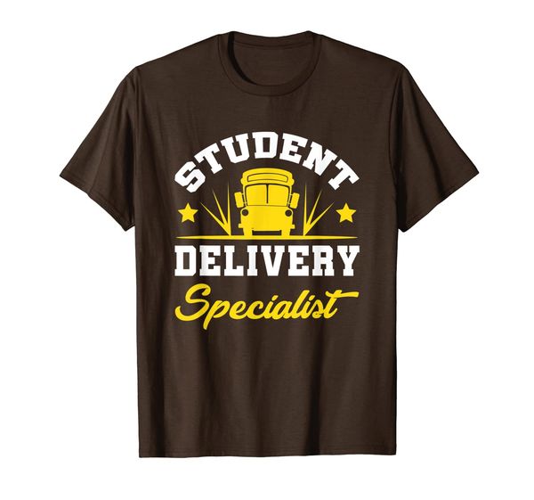 

student delivery specialist tshirt | school bus driver tee, White;black