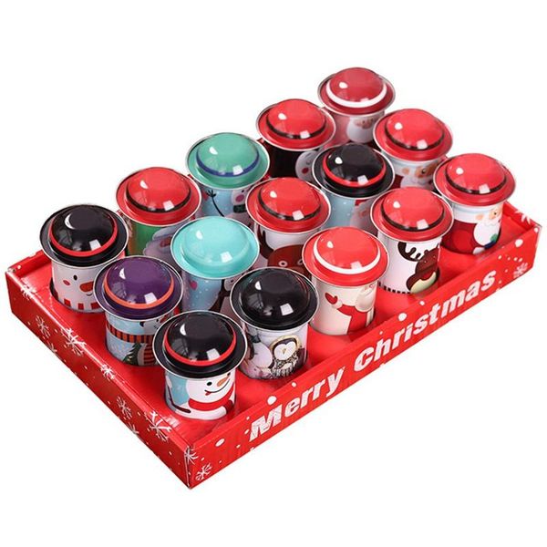 

christmas decorations large capacity candy tin box iron storage can party santa claus snowman children gift sweets