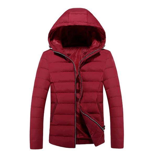 

brand men's jackets thick warm overcoat for male imitation down cotton-padded jacket outer wear clothing garment kg-1132, Black