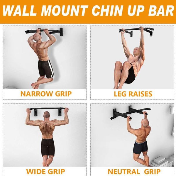 

horizontal bars 1pc upper body doorway workout bar heavy duty pull-up chin-up trainer for home gym with 6pcs sponge cover black 2021