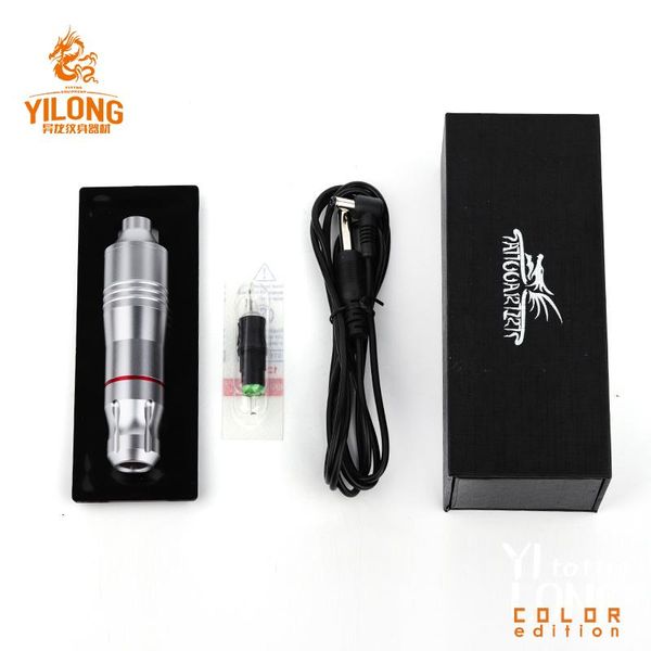 

tattoo guns kits yilong pen rotary machine needle cartridges with dc5.5