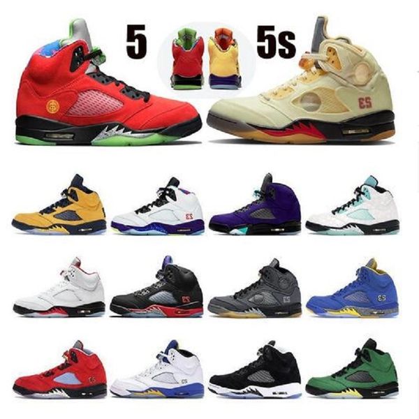 

2021 buy new mens basketball shoes jumpman men and women outdoor red sports breathable shoes mesh sneaker 5s shock absorption, White;red