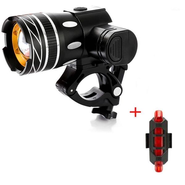 

bike lights bicycle headlight three modes durable adjustable black easy installation rubber switch handlebar light1