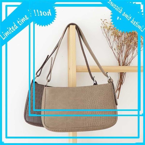 

crocodile hand korean style fashion one shoulder messenger simple casual versatile armpit bag