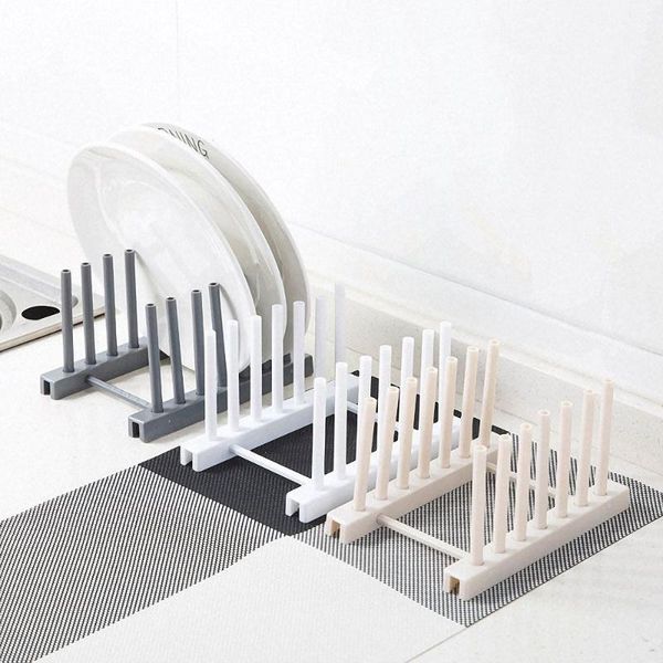 

kitchen pot lid holder dish drying rack plastic storage holders plate dish bowl cup drainer organizer holder kitchen accessories