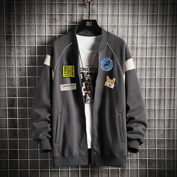 

2020 new autumn jacquard male cardigan coat youth hoodies sweatshirt man hoodie gout transport hyz3, Black