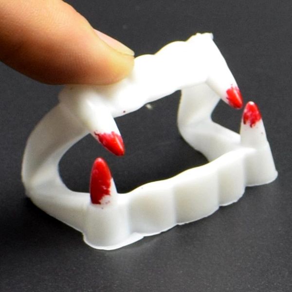 

10pcs vampire fake teeth for halloween party night glow prop masquerade cosplay funny makeup dentures sqcxfv