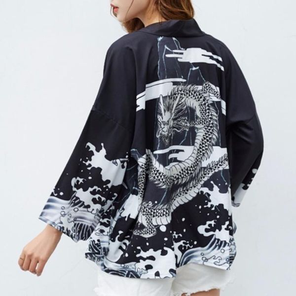 

summer kimono for women japanese streetwear beach women's kimono haori yukata female japanese clothing obi japan clothes 10475, Red