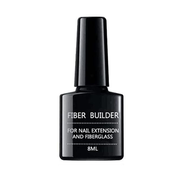 

nail gel 8ml glass fiber quick building repair broken nails uv long off soak tips lasting t8p2, Red;pink