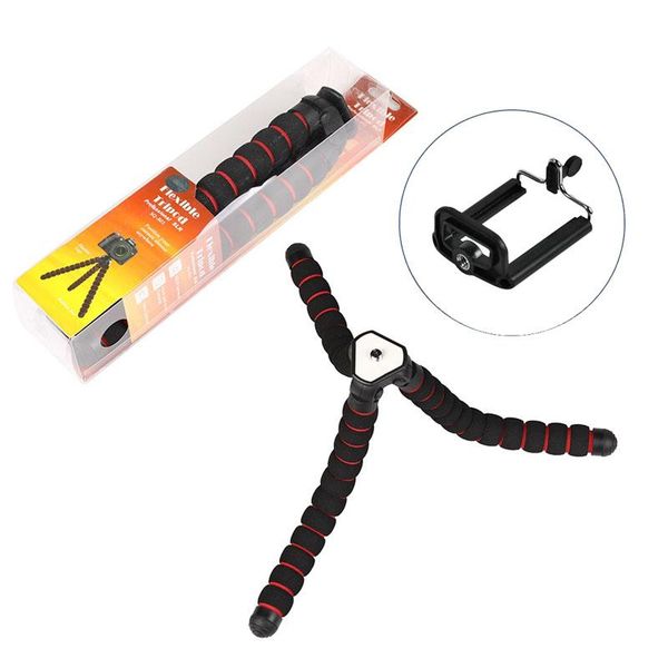 

tripods 2 sizes sponge flexible ocs medium large size stand bracket holder for mobile phone camera with retail box