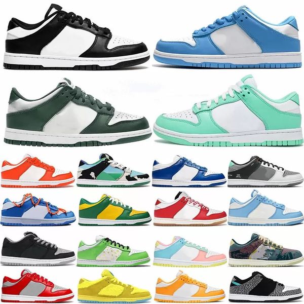 

2022 mens womens shoes sneakers white black unc coast green glow syracuse chunky dunky laser orange mens casual jogging walking size 36-45