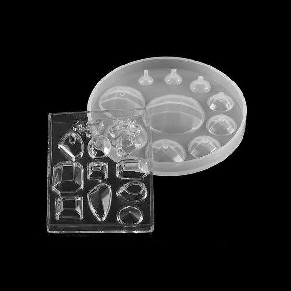 

1 шт силикон литьевой смолы mold круглой площади подвеска серьги эпоксидная смола diy изготовление ювелирных изделий поиск аксессуары коммер