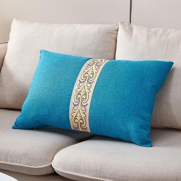 

pillow case fyjafon pillowcase 50*70 cotton linen european pillowcases el living room sofa cover blue green red