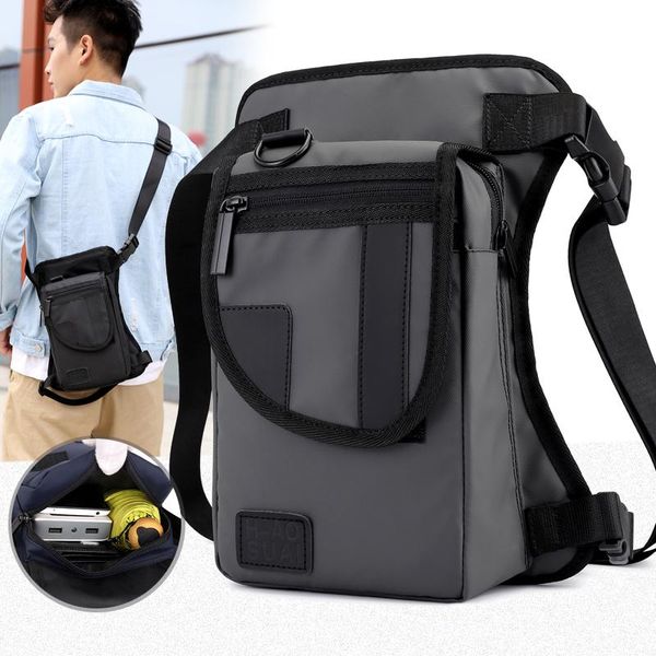 

waterproof nylon men leg bag motorcycle riding thigh hip belt bags hip bum waist fanny pack travel shoulder thigh bag pocket