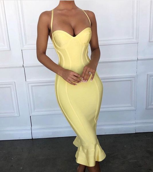 

pink yellow knee length rayon bandage dress evening party elegant dress, Black;gray