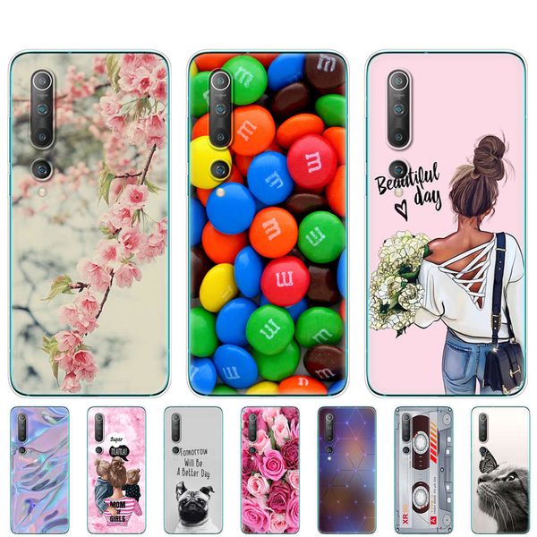 

case soft tpu phone cover for xiaomi mi 10 pro mi10 silicon shell bumper etui 6.67"