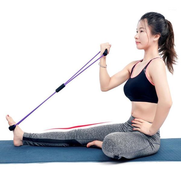 

resistance bands one piece 8 word shape yoga rally strap1