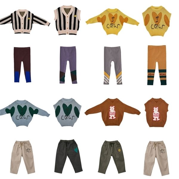 

kids sweaters new autumn limt brand boys girls knit cute print pullover baby toddler child cotton fashion winter clothes y200901, Blue