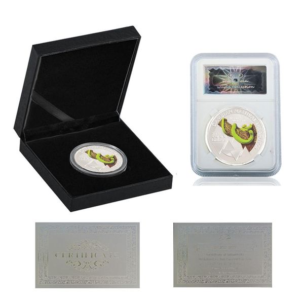 

rh посеребренные картины woodren green mamba dalasis gambian натуральные сокровища памятные монеты коллекционирования для коллекции f bbyxxw