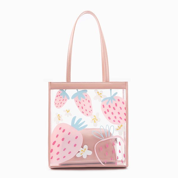 

beautiful transparent woman will see great dwaterproof waterproof jelly beach casual portable bag clear da60tmb ob98