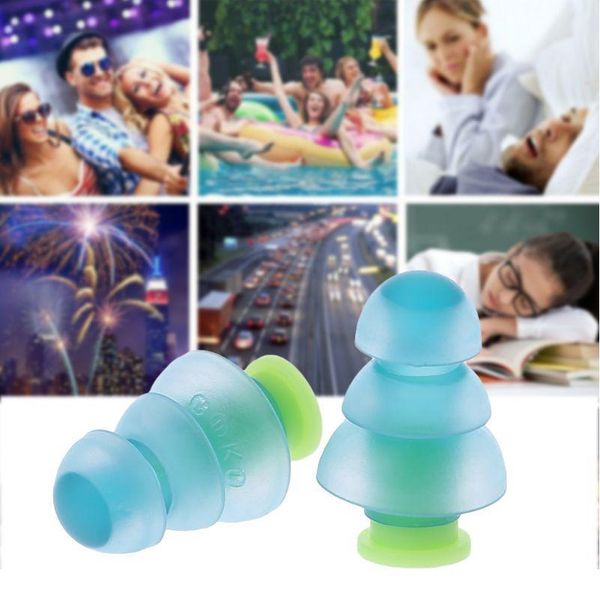 

1 pair sile earplugs noise cancelling reusable ear plugs hearing protection newes jllzds