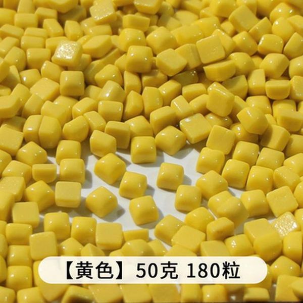 

180pcs50g glary jade mosaic tiles 0.58cm square mosaic stones diy craft materials for children kids various colors optional wmtemb