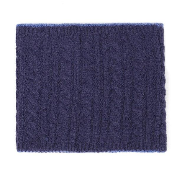 

scarves double-sided color bib, Blue;gray