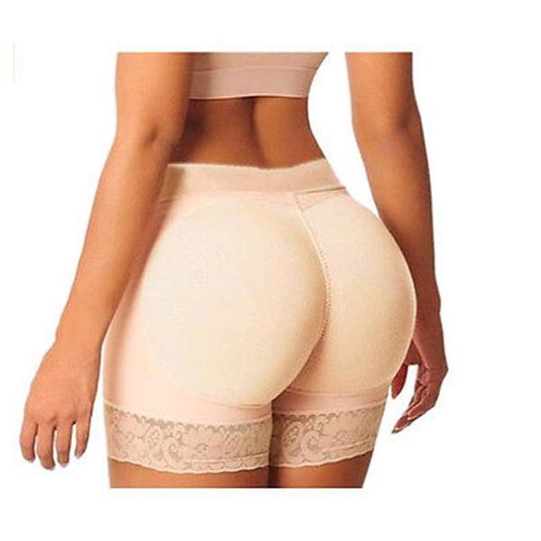 

women pantie push up hip high waist elastic padded panty safety underwear skinny boyshort slimming waist trainer hip enhancer, White;red