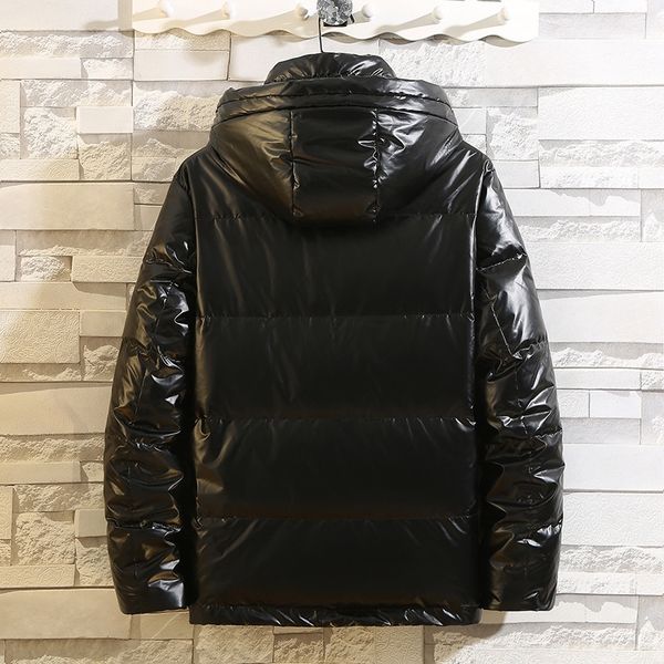 

2mds big real raccoon fur down jackets collar hooded coat duck down warm women thick jacket long winter 90white women female puffer jacket, Black