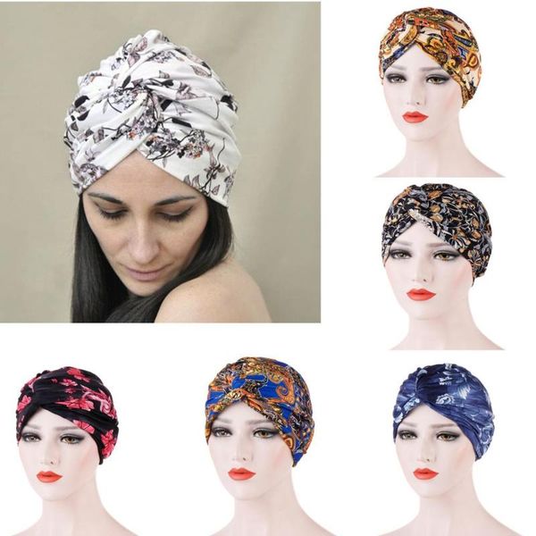 

new double-layered fabric twisted baotou muslim turban hat, Blue;gray
