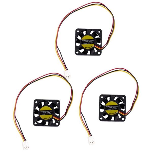 

fans & coolings 3 pcs 40mmx10mm 3p 7 blades computer chipset cooling fan dc 12v