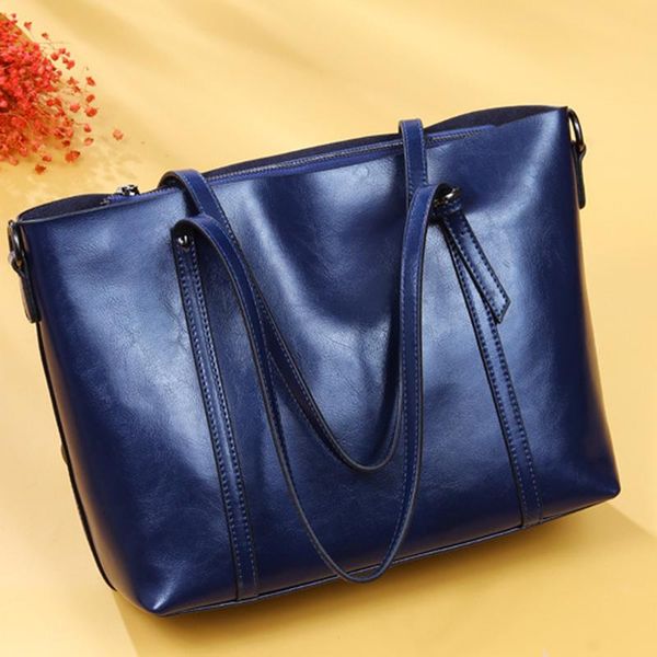 

shoulder bags genuine leather casual handbag women's large bag women