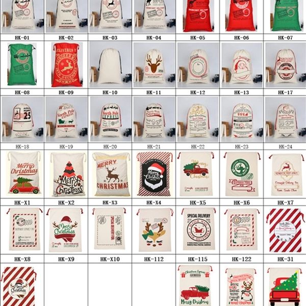 

cwz5new with gift outlet reindeer santa claus sack cotton environmental protection bundle mouth canvas moose christmas bag