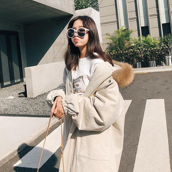 

winter coat women plus size korean fashion female stand winter women parka warm casual overcoat jacket parkas1, Black