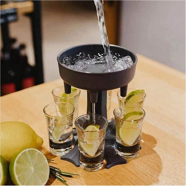 

6 sglasses dispenser beer wine beverage dispensers with cups bar quick dispenser tool birthday party drinkware accessories ljjp828